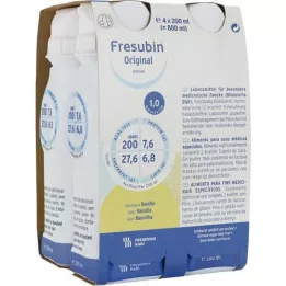 FRESUBIN ORIGINAL DRINK vanilje joogipudel, 4x200 ml