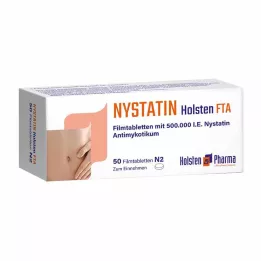 NYSTATIN Holsteni õhukese polümeerikattega tabletid, 50 tk