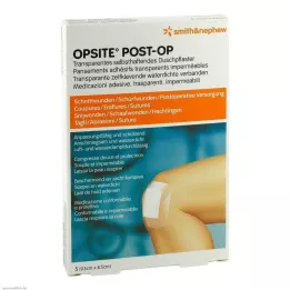 OPSITE Post-OP 8,5x9,5 cm side, 5 tk
