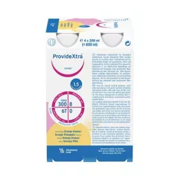 PROVIDE Xtra jooke oranž Anana joogipudel, 4x200 ml