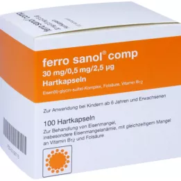 FERRO SANOL Comp. Hartkaps.m.msr.überz.pellets, 100 tk