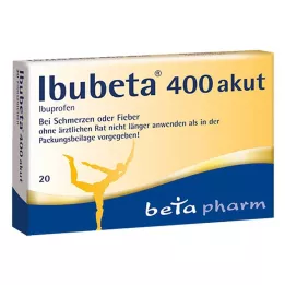IBUBETA 400 ägedat õhukese polümeerikattega tabletti, 20 tk