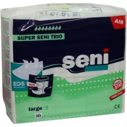 SUPER SENI Trio uriinipidamatuse püksid Gr.3 L, 10 tk