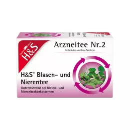 H&amp;S põie- ja neeruteefiltri kotid, 20X2,0 g