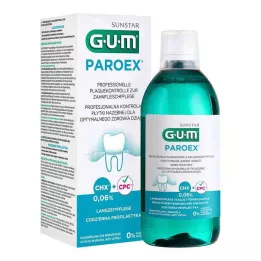 GUM Paro.ex 0,06% CHX Suuvesi, 500 ml