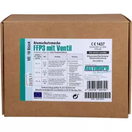 MUNDSCHUTZ FFP3 klapiga, 10 tk