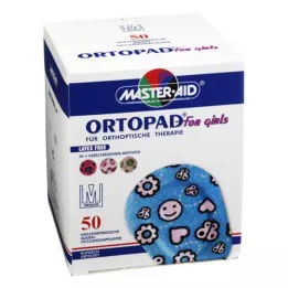 ORTOPAD tüdrukutele keskmised silmahambumusplaastrid, 50 tk