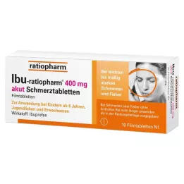 IBU-RATIOPHARM 400 mg ägeda valu tabletid, õhukese polümeerikattega tabletid, 10 tk
