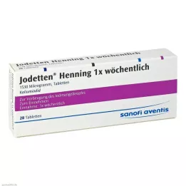 JODETTEN Henning 1x nädala tabletid, 28 tk