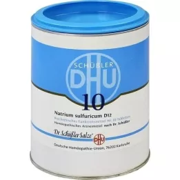 BIOCHEMIE DHU 10 naatriumsulfuricum D 12 tabletti, 1000 tk