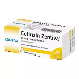 CETIRIZIN Zentiva 10 mg õhukese polümeerikattega tabletid, 100 tk