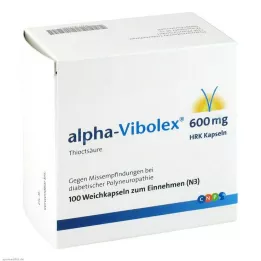 ALPHA VIBOLEX 600 mg HRK pehmekapslid, 100 tk