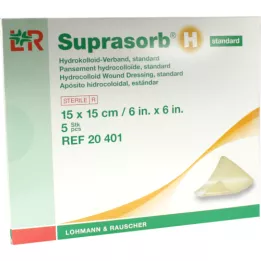Suprasorb H Hydrocoliidi assotsiatsioon Standard 15x15 cm, 5 tk