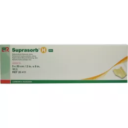 Suprasorb H Hydrocolloidliit õhuke 5x20 cm, 10 tk