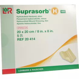 Suprasorb H Hydrocolloidliit õhuke 20x20 cm, 5 tk