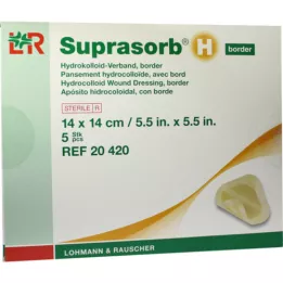 Suprasorb H Hydrocolloidi assotsiatsiooniliit 14x14 cm, 5 tk