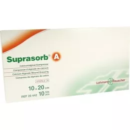SUPRASORB kaltsiumialginaat, mis koosneb.10x20 cm, 10 tk