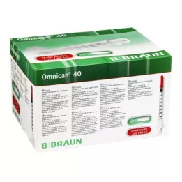 OMNICAN Insuliinisüstal 1 ml U40 kanüüliga 0,30x12 mm üksik, 100X1 tk