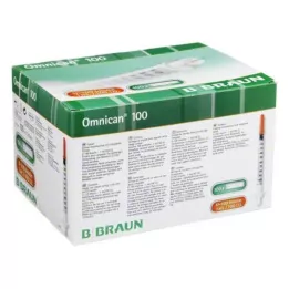 OMNICAN Insuliinisüstal 1 ml U100 kanüüliga 0,30x8 mm üksik, 100X1 tk