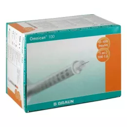 OMNICAN Insuliinisüstal 1 ml U100 kanüüliga 0,30x12 mm, 100X1 tk