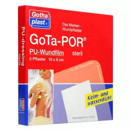 GOTA-POR PU Wundfilm 10x6 cm steriilne kõnnitee, 5 tk