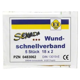 Senada haava kiirplaaster 2x18 cm, 5 tk