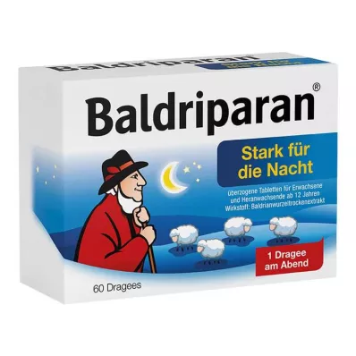 BALDRIPARAN Tugevad öised kaetud tabletid, 60 tk BALDRIPARAN Tugevad öised kaetud tabletid, 60 tk