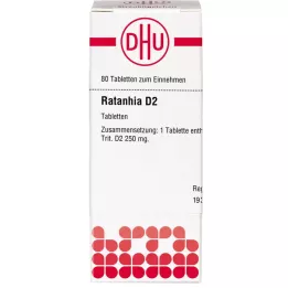 RATANHIA D 2 tabletid, 80 tk