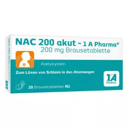 NAC 200 akut-1A Pharma kihisevat tabletti, 20 tk