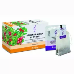 BÄRENTRAUBENBLÄTTER Filterkotid, 20X3 g