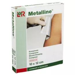 METALLINE Kompressid 10x12 cm steriilsed, 10 tk