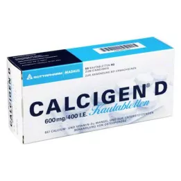 CALCIGEN D 600 mg/400 I.E. närimistabletid, 50 tk