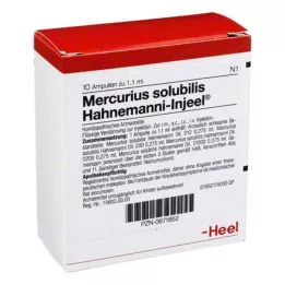 MERCURIUS SOLUBILIS INJEEL Hahnemanni ampullid, 10 tk