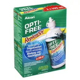 OPTI-FREE RepleniSH multifunktsionaalne desinfektsioonilahus, 2X300 ml