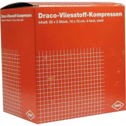 Lausriie kompressid 10x10 cm steriilsed 4-kordsed, 25x2 tükki