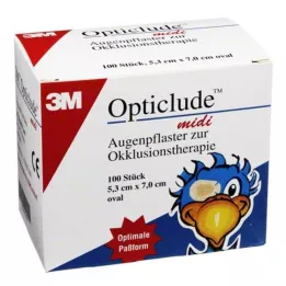 OPTICLUDE 3M midi 5,3x7 cm 1538/100, 100 tk