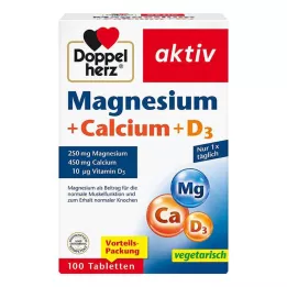DOPPELHERZ Magneesium+Kaltsium+D3 tabletid, 100 tk