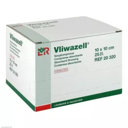 VLIWAZELL Imavad kompressid steriilsed 10x10 cm, 25 tk