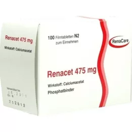 RENACET 475 mg kilega kaetud tabletid, 100 tk