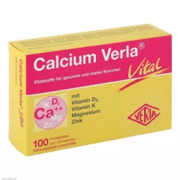 CALCIUM VERLA Vital õhukese polümeerikattega tabletid, 100 tk