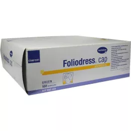 FOLIODRESS Cap Comfort Universal Grün OP-Hauben, 100 tk