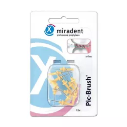MIRADENT Interd.Pic-Brush asendushari x-fine kollane, 12 tk