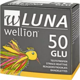 WELLION LUNA Vere glükoosisisalduse testribad, 50 tk
