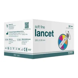 Klinion Soft peenvärvilised lansetid 28 G, 210 tk