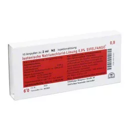 ISOTONISCHE NaCl lahus 0,9% Eifelfango inj.-Lsg., 10X2 ml