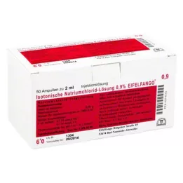 ISOTONISCHE NaCl lahus 0,9% Eifelfango injektsioon-Lsg., 50X2 ml