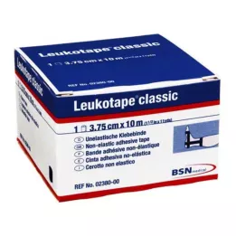 LEUKOTAPE Klassikaline 3,75 cmx10 m must, 1 tk