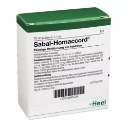 SABAL HOMACCORD ampullid, 10 tk