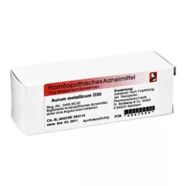 AURUM METALLICUM d 30 globuli, 10 g