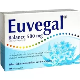 EUVEGAL tasakaaluga 500 mg kilega kandes tabletid, 40 tk